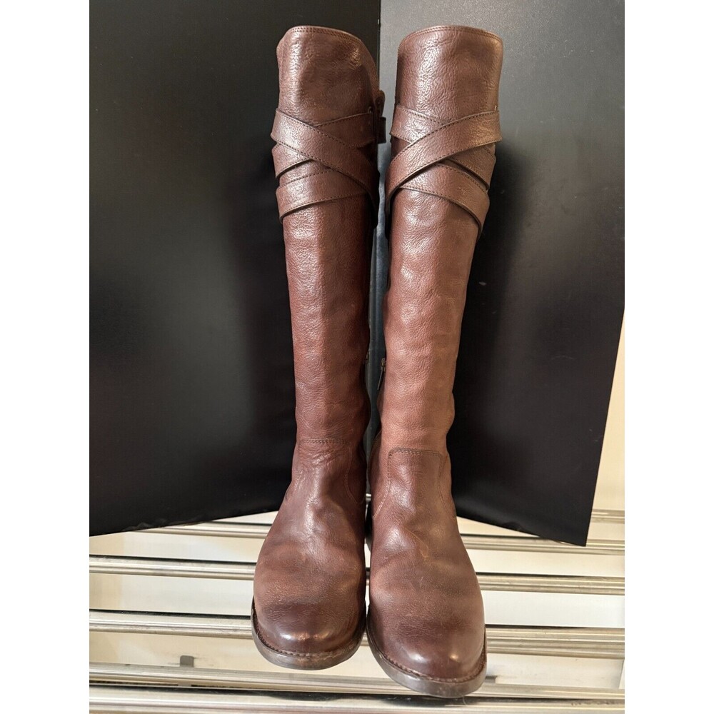 Authentic Frye Women's Brown  Leather Riding Boots Size 7.5 B